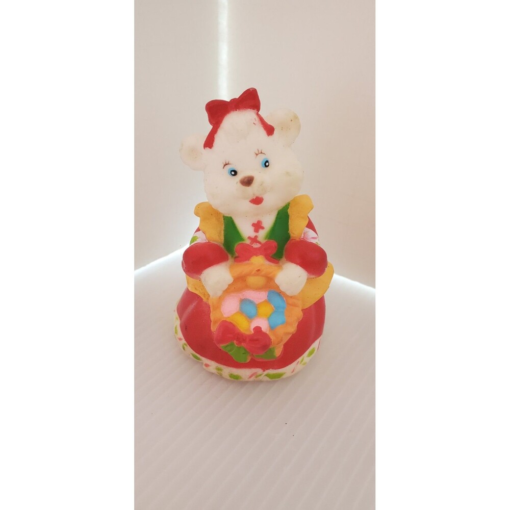 Vintage 1993 TCFC Merry Gifts Of Christmas Bear Soft PVC Toy Kmart Decor RARE